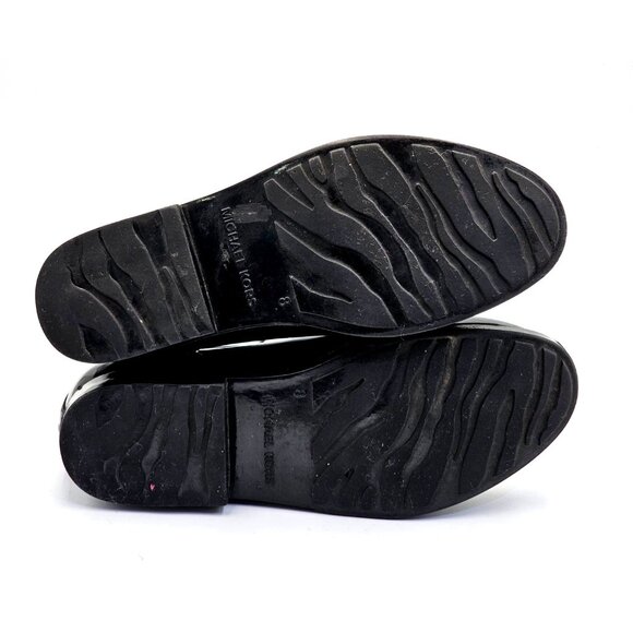 Michael Kors Women's Black Rubber Waterproof Chelsea Rain Boots Size 8 2378 - Picture 8 of 16